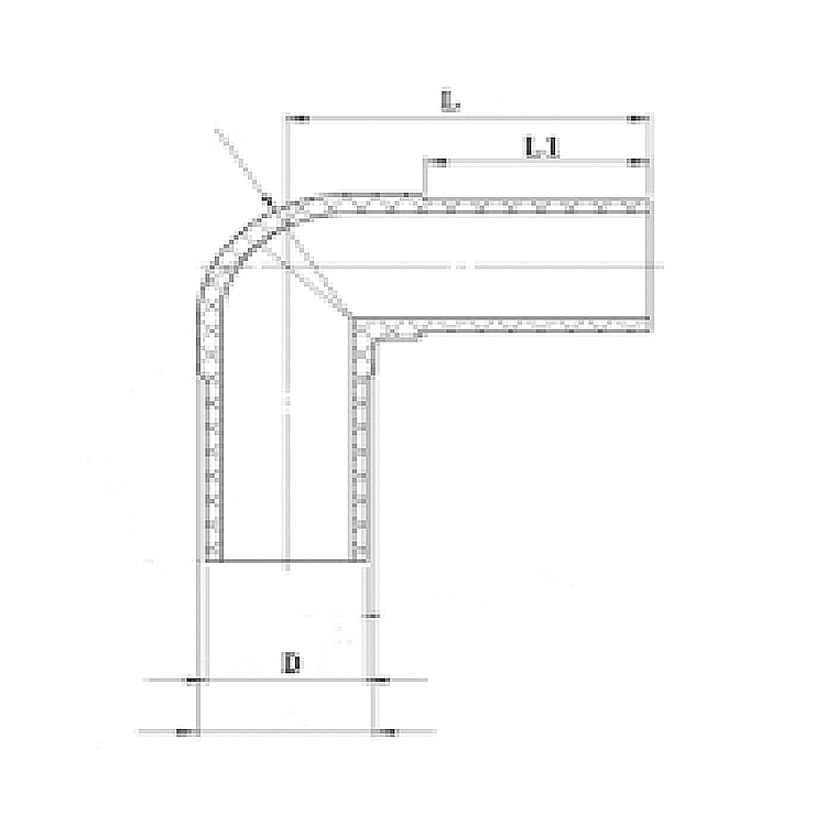 HDPE 90-Grad-Ellenbogen-Stumpfschweißanschluss
