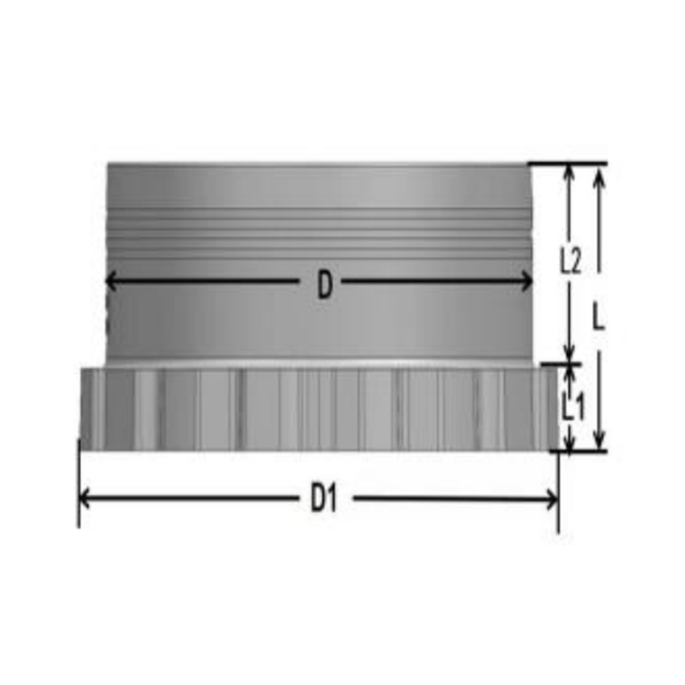 HDPE-Elektroschweißstutzenende